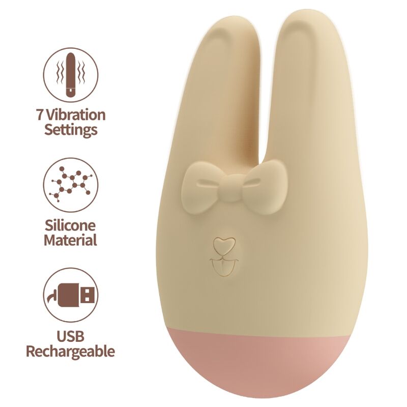 Romance-Bunny Externer Stimulator mit 7 Vibrationsmodi