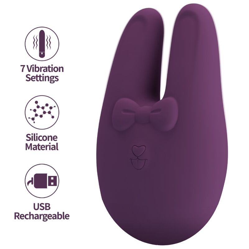 Romance-Bunny Externer Stimulator mit 7 Vibrationsmodi