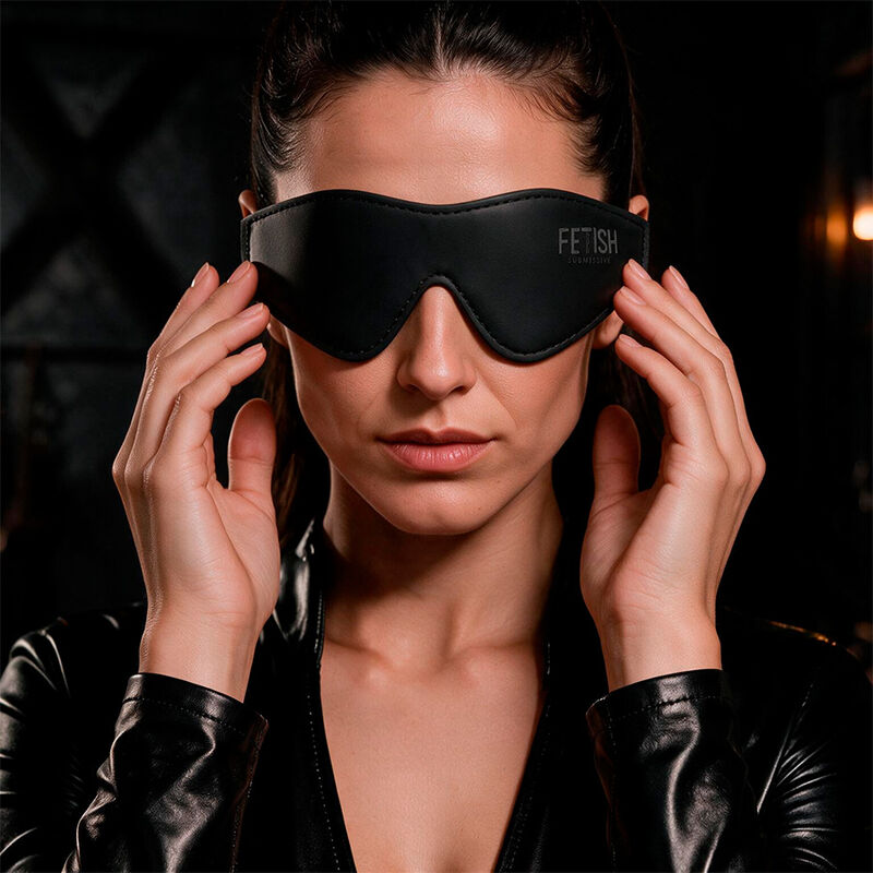 Fetish Submissive Bondage-Veganer Ledermaske mit Beschichtung · Sextoys (Bild 5)