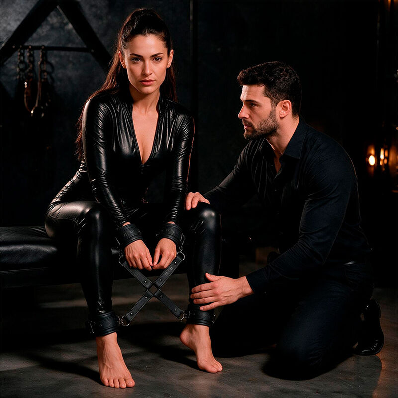 Fetish Submissive Bondage-Verbindungsstück Handschellen in der Haut Vegana · Sextoys (Bild 3)