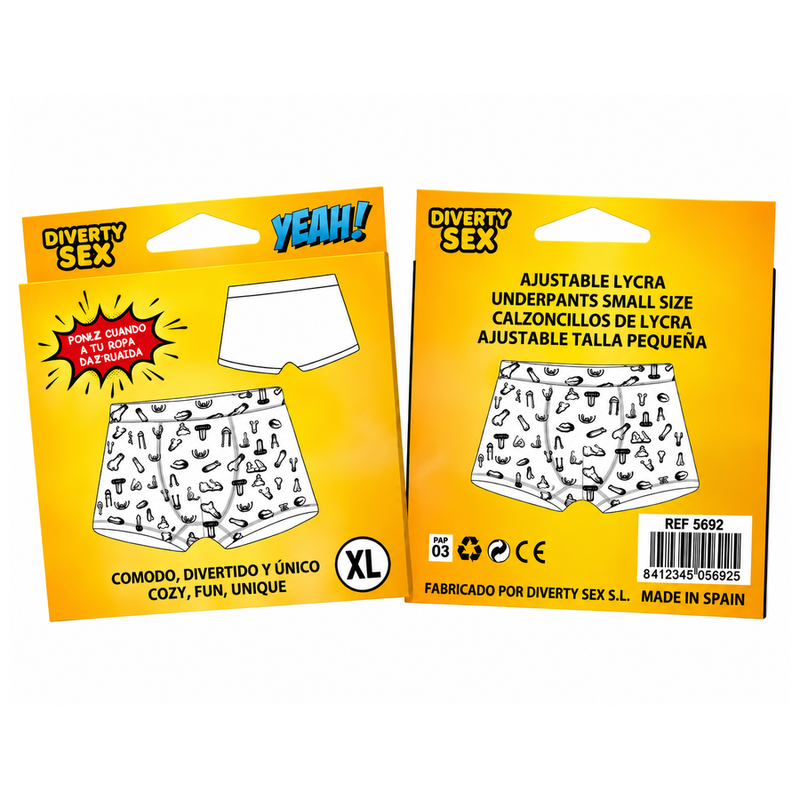 Diablo Picante-Boxershorts mit Penis-Print Größe L