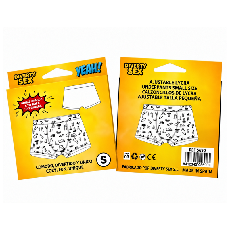 Diablo Picante-Boxershorts mit Penis-Print Größe S