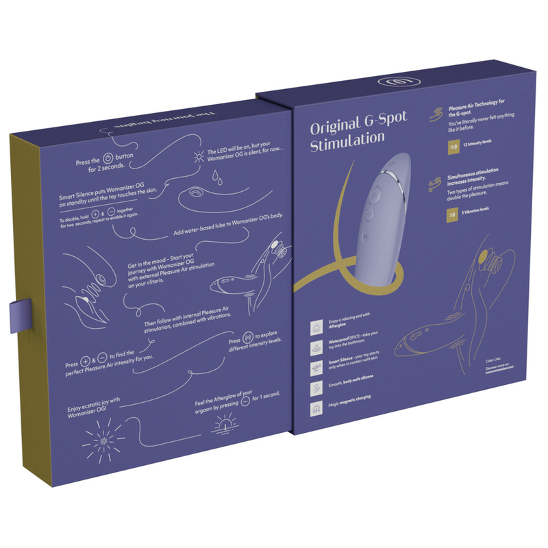Womanizer-Og G-Spot Flieder-Silikon, 12 Geschwindigkeiten, Wiederaufladbar, USB · Vibratoren (Bild 5)