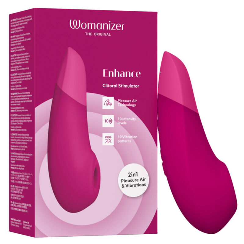 Womanizer-Enhance Vibrierender Klitoris-Stimulator Pink-Silikon