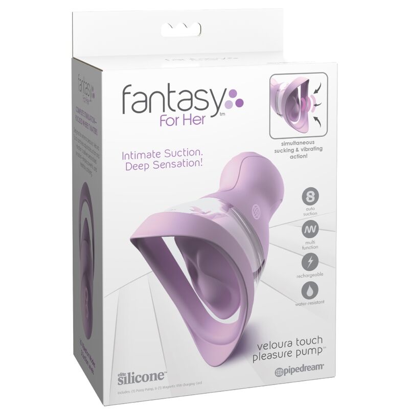 Pipedreams-Samt Touch Pumpe Intima Saugen und Vibrieren · Vibratoren (Bild 4)