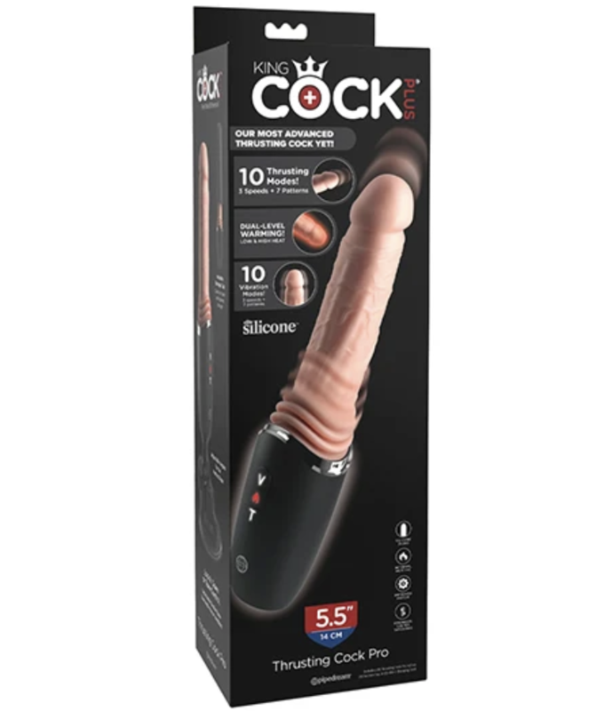 Pipedreams-King Cock Plus Dildo Thrusting Heizung 12,7 cm · Vibratoren